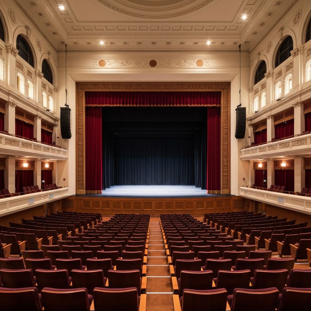 대학 강당 암막 커튼 시공