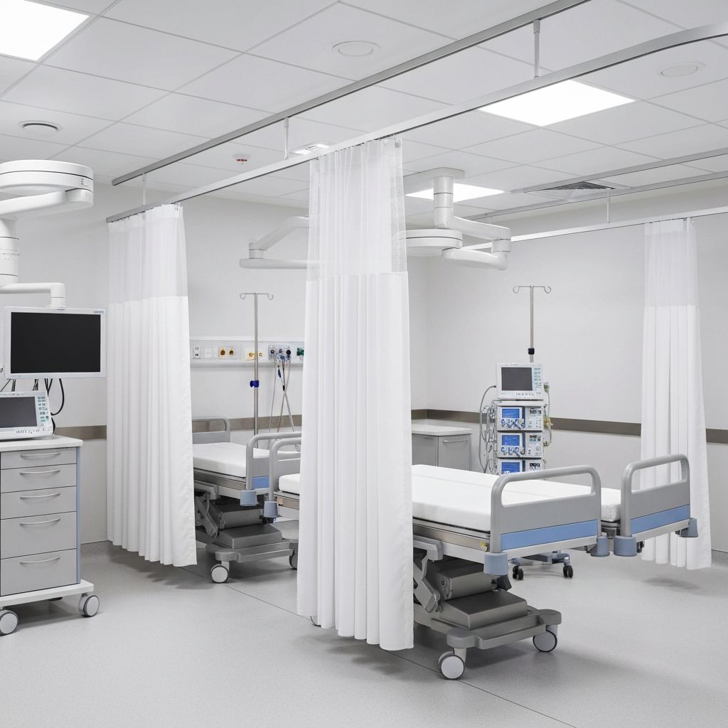 병원 항균 커튼 설치